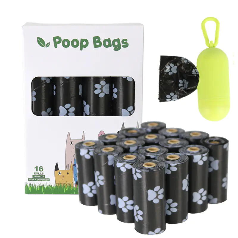 Sacos biodegradáveis ​​para cocó de cão (variações de cor e quantidade)