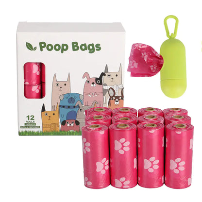Sacos biodegradáveis ​​para cocó de cão (variações de cor e quantidade)