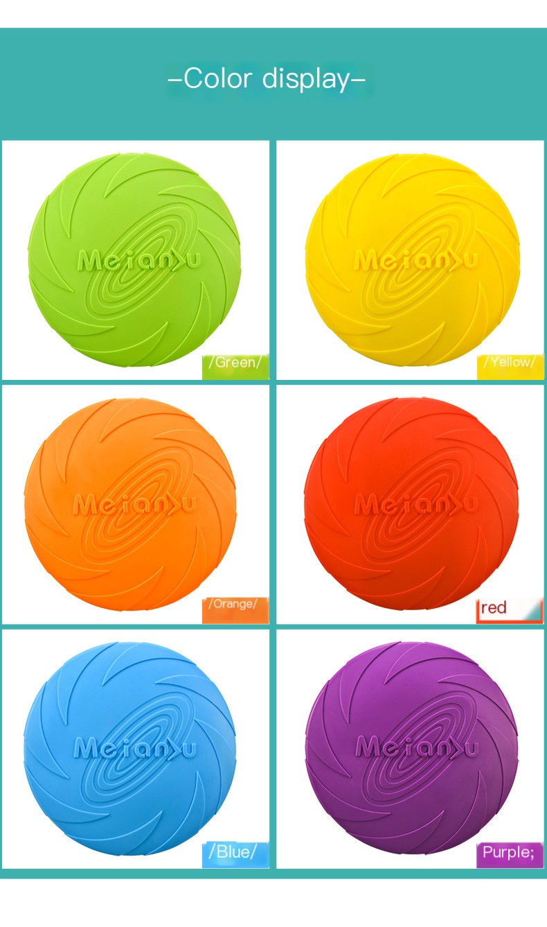 Meianju Dog Frisbee - Interactive Pet Toy for Training