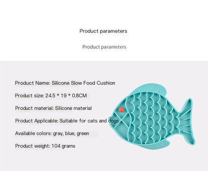 Silicone Slow Food Plate for Dogs and Pets