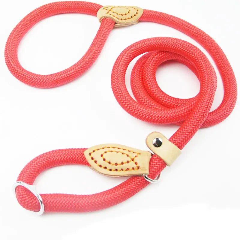 Adjustable Heavy Woven Nylon Non-Slip Dog Training Rope