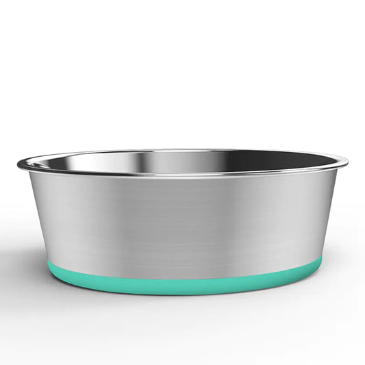 Non-Slip Stainless Steel Dog Bowl for Medium & Large Dogs (Colour Variants)