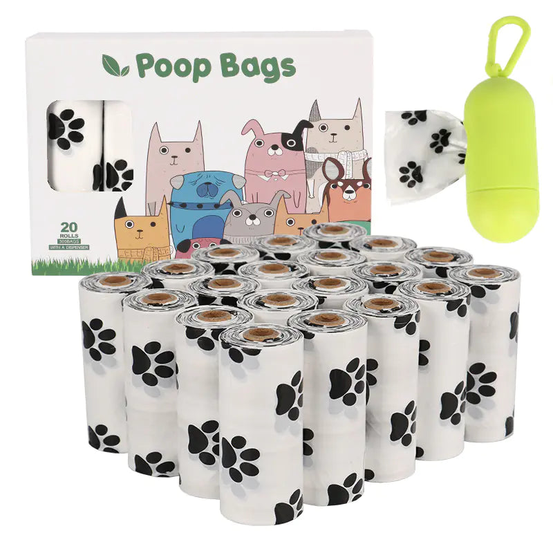 Sacos biodegradáveis ​​para cocó de cão (variações de cor e quantidade)