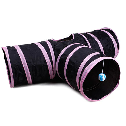 Pet Supplies Cat Crinkle Tunnel Foldable Toy (Variants)