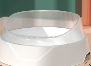 Large Semi-Enclosed Cat Litter Box with Shovel (Colour Variants)