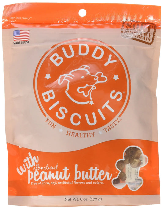 Cloud Star Buddy Biscuits Peanut Butter Flavor Soft & Chewy Dog Treat