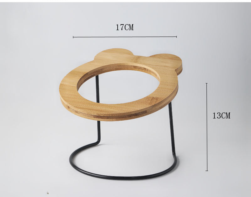 Suporte de tigela de proteção para a coluna para comida e água de gato