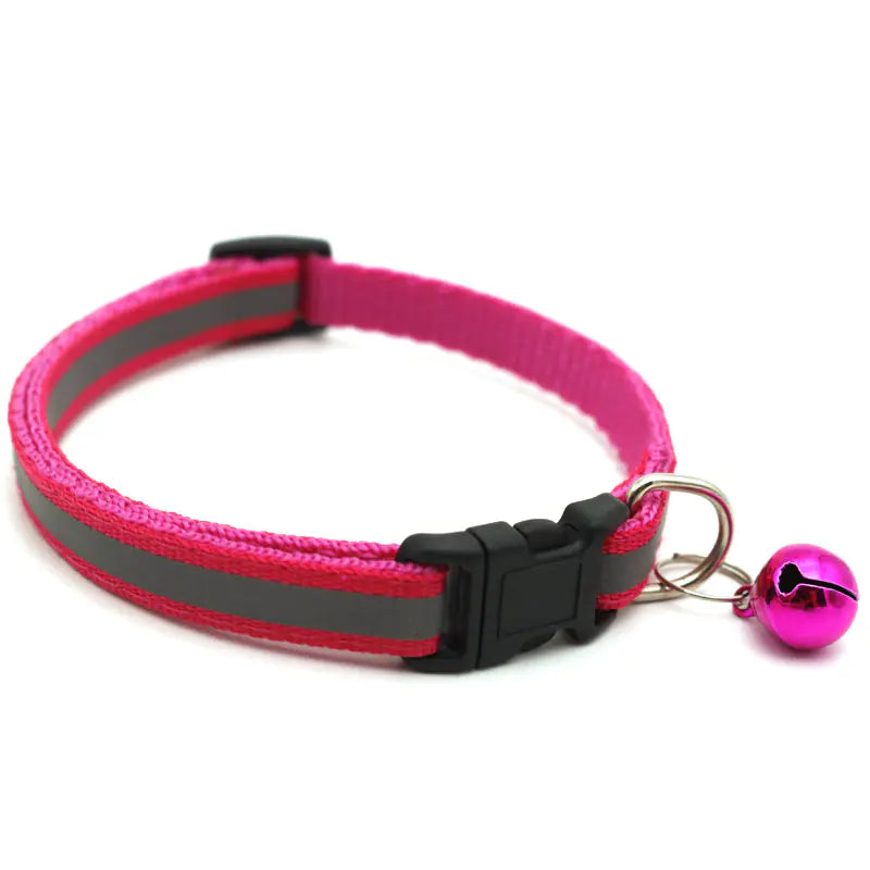 Reflective Bell Cat Collar for Pets (Adjustable)