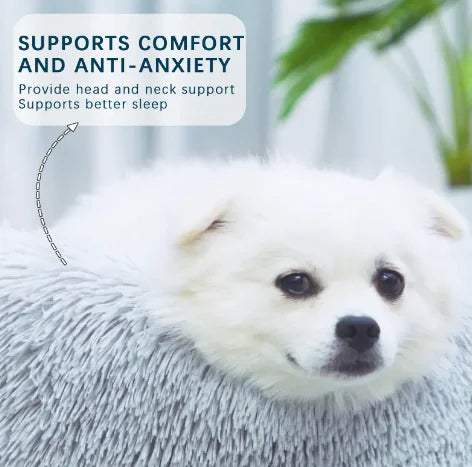 Fluffy Donut Pet Bed (Colour Variant)