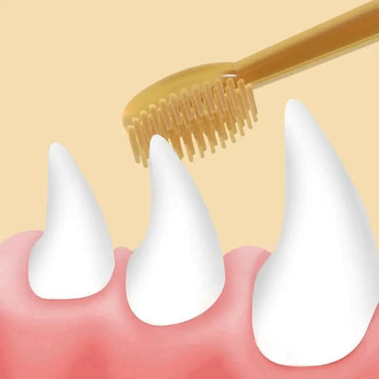 Conjunto de pasta de dente para animais de estimação com escova de silicone para cães e gatos