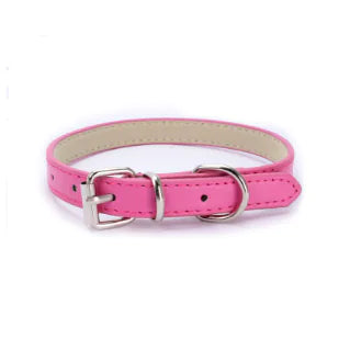Cat and Dog Collar with Leash (PU Material)