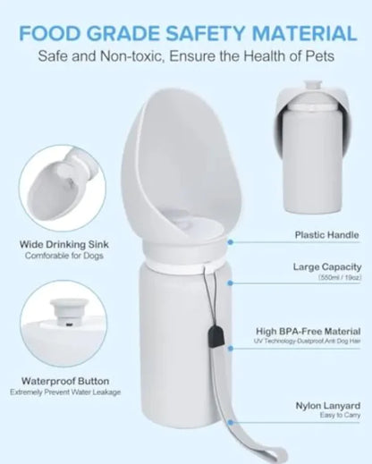 Dispensador de água para animais de estimação de viagem