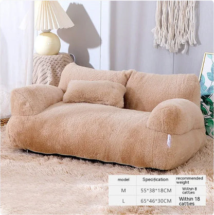Plush Pet Sofa Bed (Colour Variants)