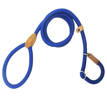 Adjustable Heavy Woven Nylon Non-Slip Dog Training Rope