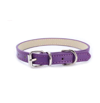 Cat and Dog Collar with Leash (PU Material)