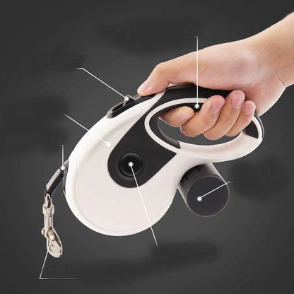 Coleira retrátil automática para animais de estimação (variações de cor)