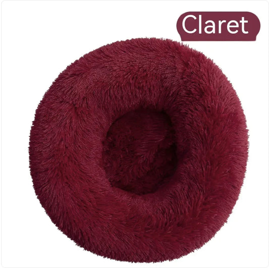 Plush Round Washable Pet Bed (Colour Variants)