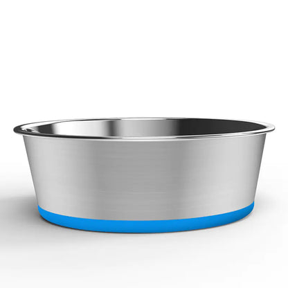 Non-Slip Stainless Steel Dog Bowl for Medium & Large Dogs (Colour Variants)