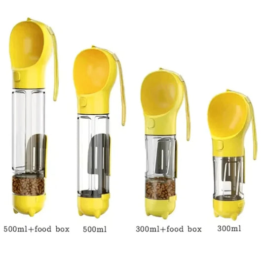 3-in-1 Portable Dog Water Bottle and Food Dispenser (Colour Variants)