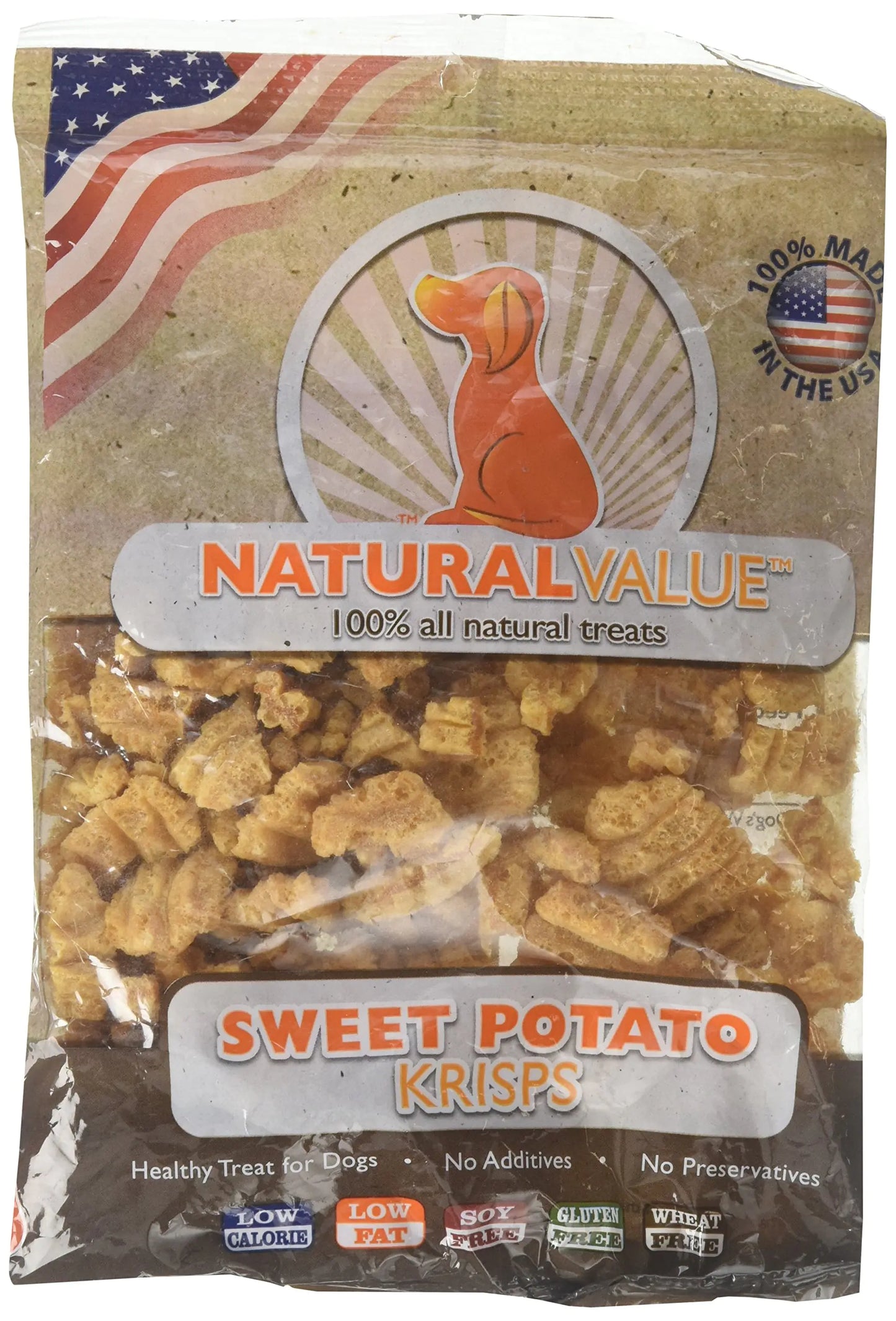Loving Pets Natural Value Sweet Potato Krisp Dog Treat 2.5 ounces