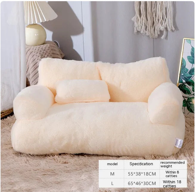 Plush Pet Sofa Bed (Colour Variants)