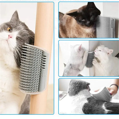 Pente de massagem de canto de parede para gatos com catnip