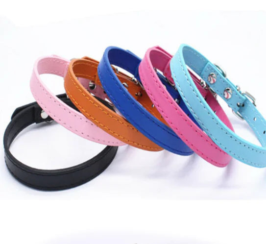 Cat and Dog Collar with Leash (PU Material)