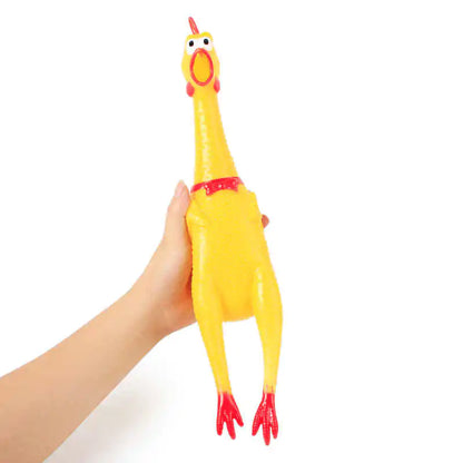 Screaming Chicken Squeak Toy for Dogs