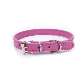 Cat and Dog Collar with Leash (PU Material)