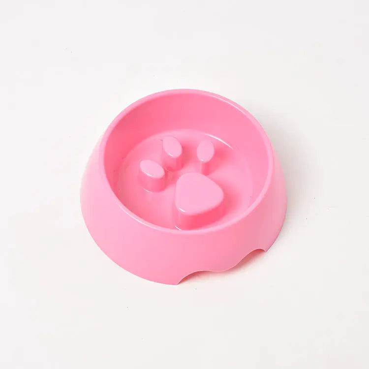 Thickened Plastic Anti-Choke Slow Feed Dog Bowl (Variants)