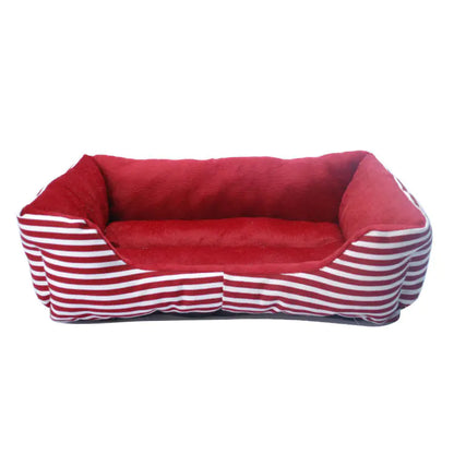 Luxury Retro Square Pet Bed and Sofa for Dogs (Colour & Size Variants)