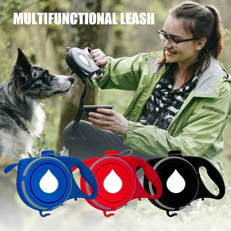 Portable Traction Rope with Water Bottle for Outdoors (Colour Variants)