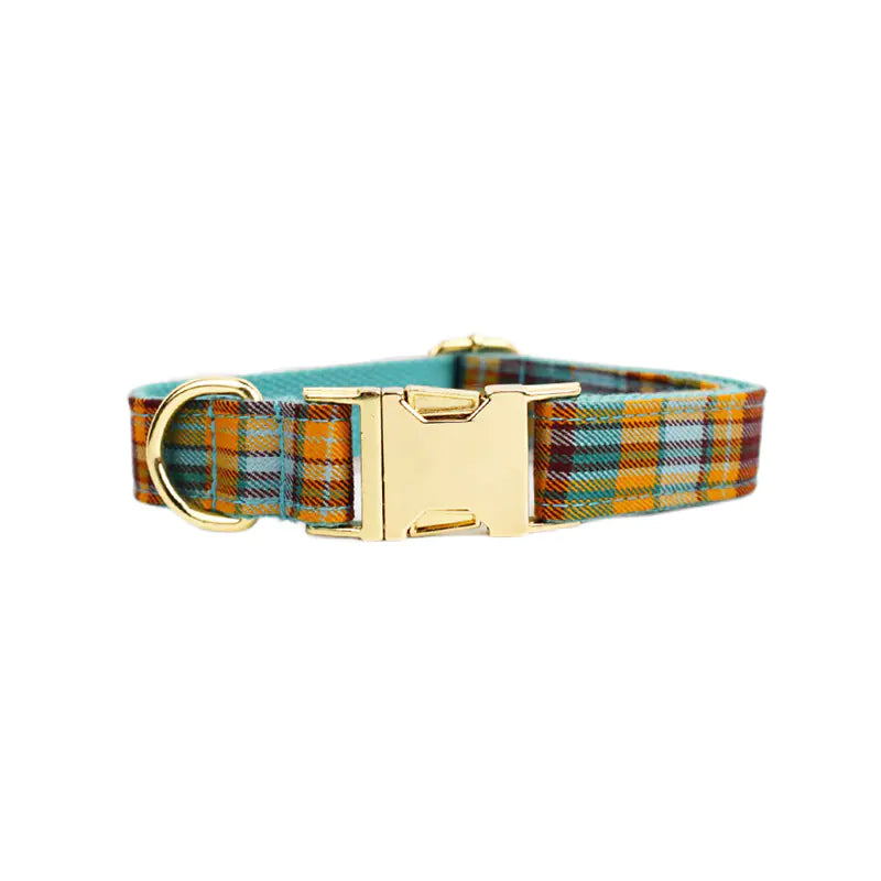Velvet Fabric Dog Collar Set for Pets