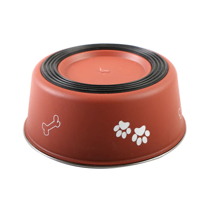 Stainless Steel Durable Pet Food Bowl (Design Variants)