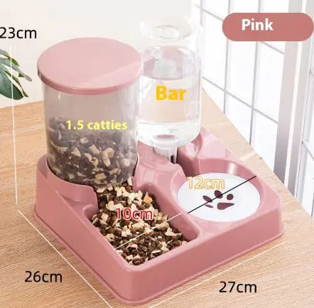 Automatic Pet Food and Water Feeder for Cats and Dogs (Colour Variants)