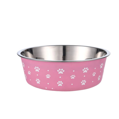 Stainless Steel Durable Pet Food Bowl (Design Variants)