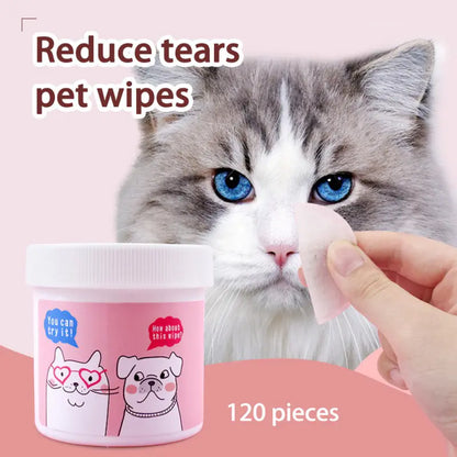 Pet Eye Cleaning Wipes (120 Pieces Non-Woven)