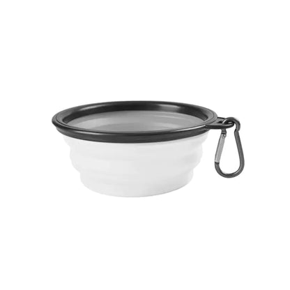 Nova tigela dobrável de silicone para animais de estimação (variações de cores)