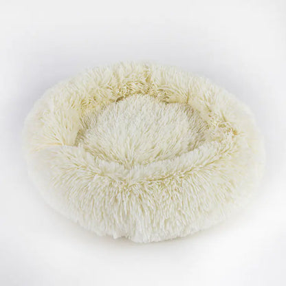 Thick Plush Round Pet Bed for Deep Sleep (Dog & Cat)