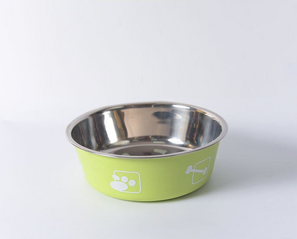 Stainless Steel Durable Pet Food Bowl (Design Variants)