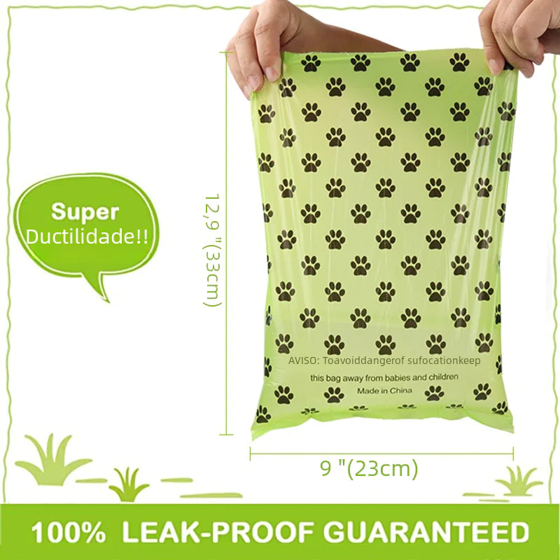 Sacos biodegradáveis ​​para cocó de cão (variações de cor e quantidade)