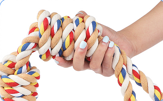 Pet Bite Rope Dog Chew Toy with Teeth Cleaner
