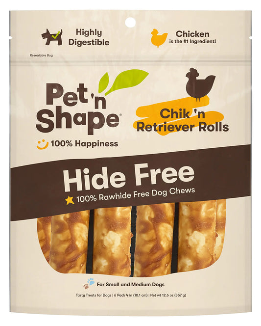 Pet n Shape Hide Free Chik'n  12.6 oz - Rawhide Free Treats for Small and Medium Dogs