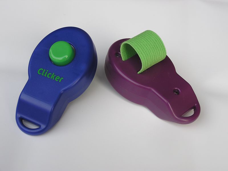 Ring Clicker Pet Training Rattle Toy