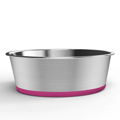 Non-Slip Stainless Steel Dog Bowl for Medium & Large Dogs (Colour Variants)