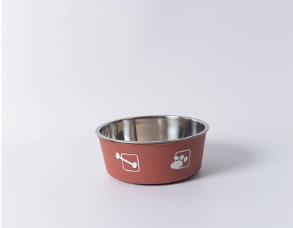 Stainless Steel Durable Pet Food Bowl (Design Variants)