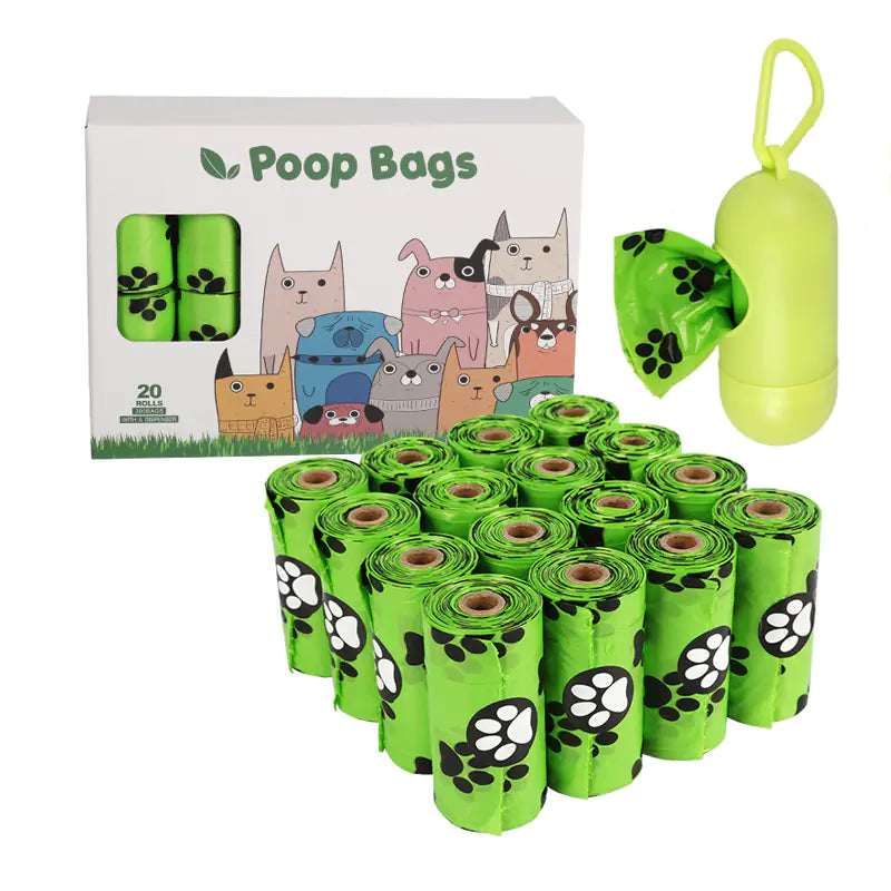 Sacos biodegradáveis ​​para cocó de cão (variações de cor e quantidade)