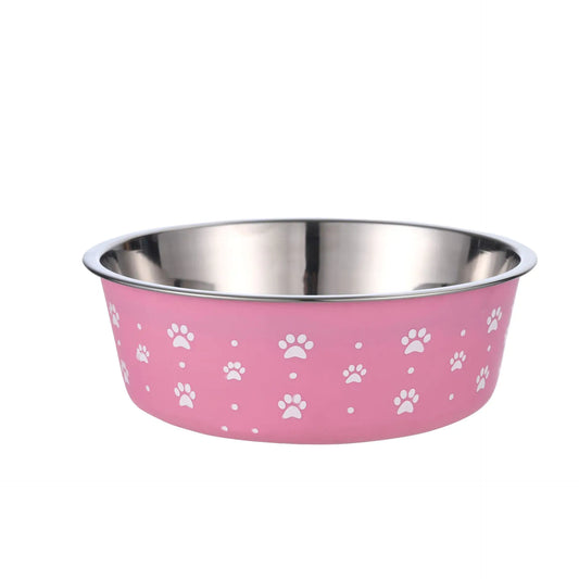Stainless Steel Durable Pet Food Bowl (Design Variants)