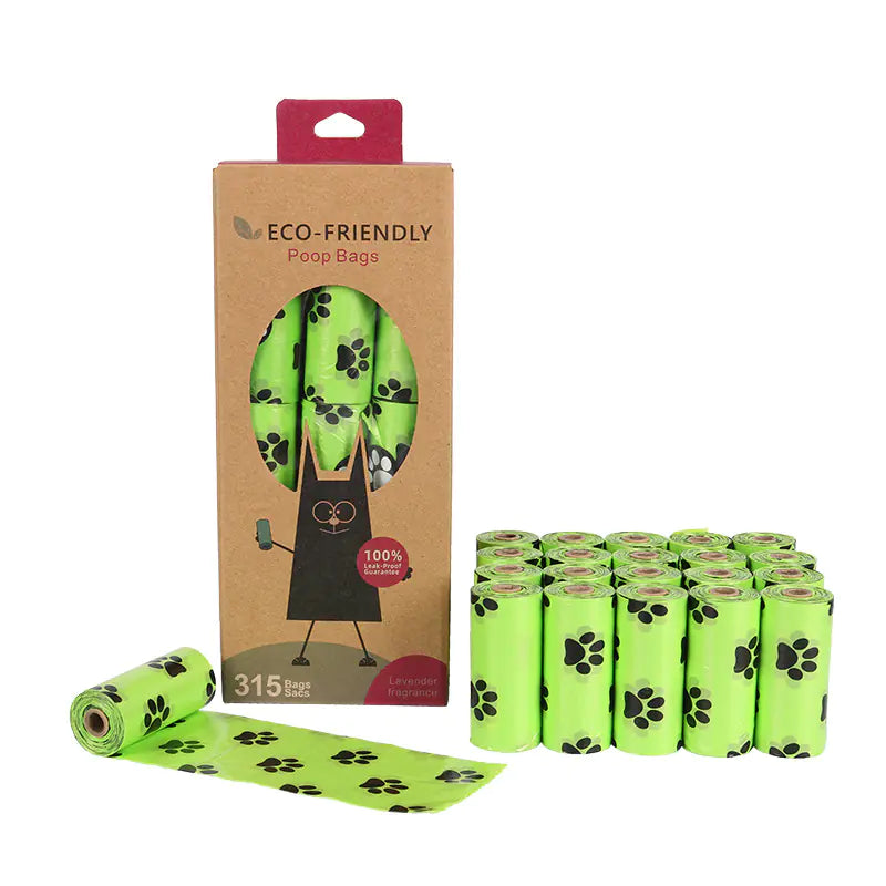 Sacos biodegradáveis ​​para cocó de cão (variações de cor e quantidade)