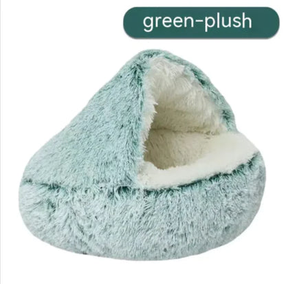 Semi-Closed Pet Bed – Cosy Year-Round Comfort